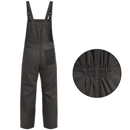 vidaXL Mono de trabajo de hombre talla M gris
