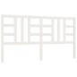 vidaXL Cabecero de cama madera maciza de pino blanco 206x4x100 cm