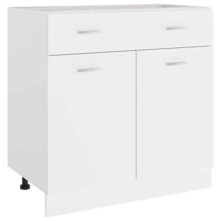 vidaXL Armario inferior de cocina madera blanco 80x46x81,5 cm