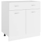 vidaXL Armario inferior de cocina madera blanco 80x46x81,5 cm vidaXL Armario inferior de cocina madera blanco 80x46x81,5 cm