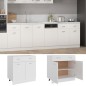 vidaXL Armario inferior de cocina madera blanco 80x46x81,5 cm vidaXL Armario inferior de cocina madera blanco 80x46x81,5 cm