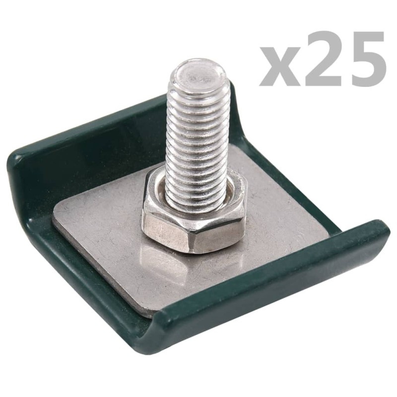 vidaXL Conector de enrejado 25 sets verde vidaXL Conector de enrejado 25 sets verde