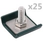 vidaXL Conector de enrejado 25 sets verde vidaXL Conector de enrejado 25 sets verde
