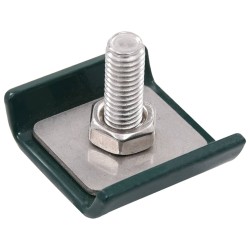 vidaXL Conector de enrejado 25 sets verde
