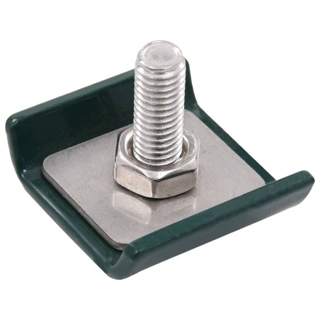 vidaXL Conector de enrejado 25 sets verde