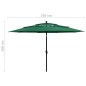 vidaXL Sombrilla de 3 niveles con poste de aluminio verde 3,5 m vidaXL Sombrilla de 3 niveles con poste de aluminio verde 3,5 m