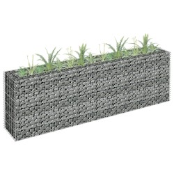 vidaXL Arriate de gaviones de acero galvanizado 180x30x60 cm