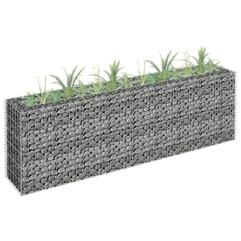 vidaXL Arriate de gaviones de acero galvanizado 180x30x60 cm vidaXL Arriate de gaviones de acero galvanizado 180x30x60 cm