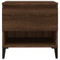 vidaXL Mesas auxiliares 2 uds contrachapada roble marrón 50x46x50 cm vidaXL Mesas auxiliares 2 uds contrachapada roble marrón 50x46x50 cm