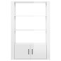 vidaXL Aparador de madera contrachapada blanco brillo 80x30x119,5 cm vidaXL Aparador de madera contrachapada blanco brillo 80x30x119,5 cm