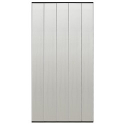 vidaXL Mosquitera para puerta 5 pzas cortina de malla negro 120x240 cm