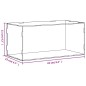 vidaXL Caja de exposición acrílico transparente 24x12x11 cm vidaXL Caja de exposición acrílico transparente 24x12x11 cm