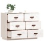 vidaXL Aparador madera maciza de pino blanco 100x40x75 cm vidaXL Aparador madera maciza de pino blanco 100x40x75 cm