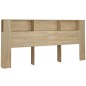 vidaXL Mueble cabecero color roble Sonoma 220x18,5x104,5 cm
