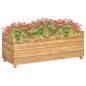 vidaXL Jardinera madera maciza de teca y acero 100x40x38 cm vidaXL Jardinera madera maciza de teca y acero 100x40x38 cm