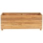 vidaXL Jardinera madera maciza de teca y acero 100x40x38 cm vidaXL Jardinera madera maciza de teca y acero 100x40x38 cm