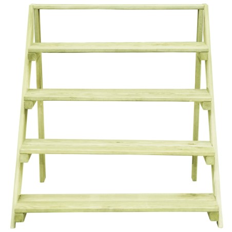 vidaXL Soporte para plantas madera de pino impregnada 80x80x80 cm