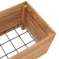 vidaXL Jardinera madera maciza de teca y acero 100x40x38 cm vidaXL Jardinera madera maciza de teca y acero 100x40x38 cm