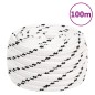 vidaXL Cuerda de trabajo poliéster blanco 16 mm 100 m vidaXL Cuerda de trabajo poliéster blanco 16 mm 100 m