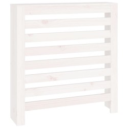 vidaXL Cubierta de radiador madera maciza de pino blanco 79,5x19x84 cm