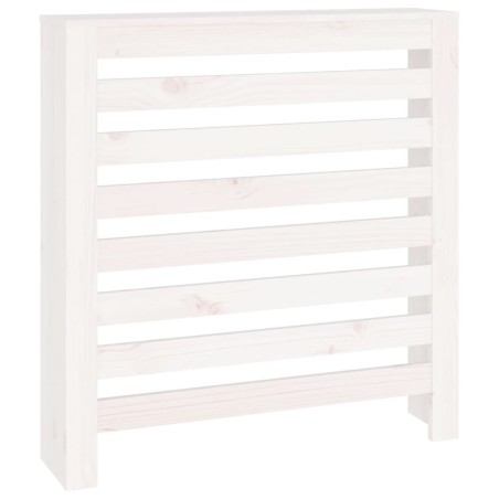vidaXL Cubierta de radiador madera maciza de pino blanco 79,5x19x84 cm