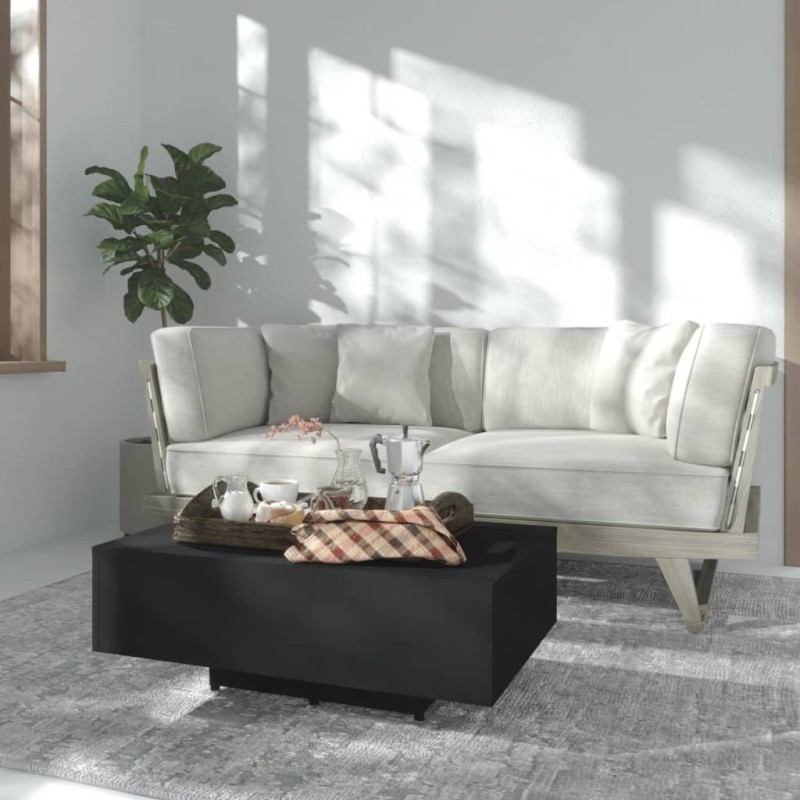 vidaXL Mesa de centro madera contrachapada negro 85x55x31 cm vidaXL Mesa de centro madera contrachapada negro 85x55x31 cm