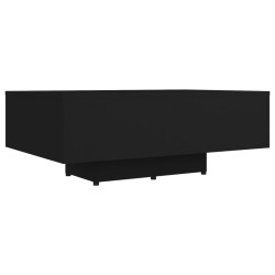 vidaXL Mesa de centro madera contrachapada negro 85x55x31 cm