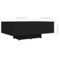 vidaXL Mesa de centro madera contrachapada negro 85x55x31 cm vidaXL Mesa de centro madera contrachapada negro 85x55x31 cm