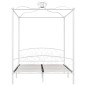 vidaXL Estructura de cama con dosel metal blanco 180x200 cm vidaXL Estructura de cama con dosel metal blanco 180x200 cm