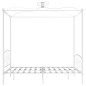 vidaXL Estructura de cama con dosel metal blanco 180x200 cm vidaXL Estructura de cama con dosel metal blanco 180x200 cm