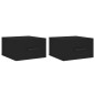 vidaXL Mesitas de noche de pared 2 uds negro 35x35x20 cm vidaXL Mesitas de noche de pared 2 uds negro 35x35x20 cm