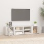 vidaXL Muebles para TV 2 uds madera contrachapada blanco 80x31,5x36 cm