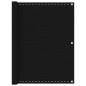 vidaXL Toldo para balcón HDPE negro 120x600 cm vidaXL Toldo para balcón HDPE negro 120x600 cm