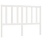vidaXL Cabecero de cama madera maciza de pino blanco 126x4x100 cm vidaXL Cabecero de cama madera maciza de pino blanco 126x4x100 cm