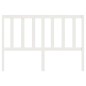 vidaXL Cabecero de cama madera maciza de pino blanco 126x4x100 cm vidaXL Cabecero de cama madera maciza de pino blanco 126x4x100 cm