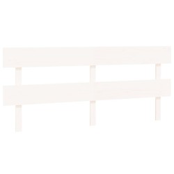 vidaXL Cabecero de cama madera maciza de pino blanco 204x3x81 cm