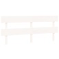 vidaXL Cabecero de cama madera maciza de pino blanco 204x3x81 cm