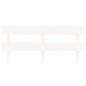 vidaXL Cabecero de cama madera maciza de pino blanco 204x3x81 cm