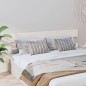 vidaXL Cabecero de cama madera maciza de pino blanco 204x3x81 cm