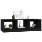 vidaXL Mesa de centro madera maciza de pino negro 110x50x34 cm vidaXL Mesa de centro madera maciza de pino negro 110x50x34 cm