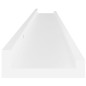 vidaXL Estantes de pared 4 unidades blanco 100x9x3 cm vidaXL Estantes de pared 4 unidades blanco 100x9x3 cm