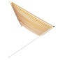 vidaXL Toldo retráctil 400x150 cm amarillo y blanco vidaXL Toldo retráctil 400x150 cm amarillo y blanco