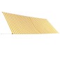 vidaXL Toldo retráctil 400x150 cm amarillo y blanco vidaXL Toldo retráctil 400x150 cm amarillo y blanco