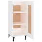 vidaXL Aparador madera de ingeniería blanco 34,5x34x90 cm vidaXL Aparador madera de ingeniería blanco 34,5x34x90 cm