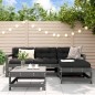 vidaXL Juego de sofás de jardín 5 piezas madera maciza de pino gris vidaXL Juego de sofás de jardín 5 piezas madera maciza de pino gris