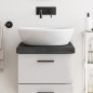 vidaXL Encimera baño madera maciza tratada gris oscuro 40x60x(2-6) cm vidaXL Encimera baño madera maciza tratada gris oscuro 40x60x(2-6) cm