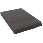 vidaXL Encimera baño madera maciza tratada gris oscuro 40x60x(2-6) cm vidaXL Encimera baño madera maciza tratada gris oscuro 40x60x(2-6) cm