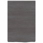vidaXL Encimera baño madera maciza tratada gris oscuro 40x60x(2-6) cm vidaXL Encimera baño madera maciza tratada gris oscuro 40x60x(2-6) cm