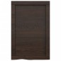 vidaXL Encimera baño madera maciza tratada gris oscuro 40x60x(2-6) cm vidaXL Encimera baño madera maciza tratada gris oscuro 40x60x(2-6) cm