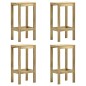 vidaXL Taburetes de jardín 4 unidades madera de pino impregnada vidaXL Taburetes de jardín 4 unidades madera de pino impregnada